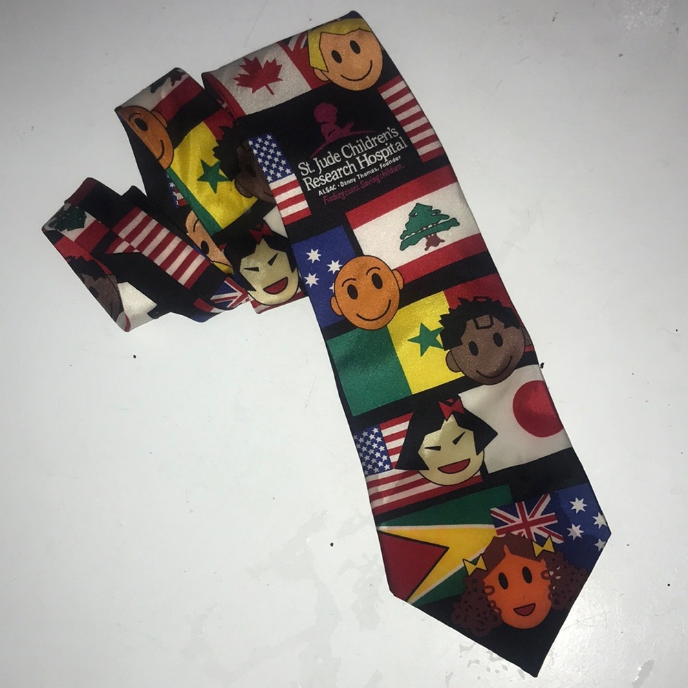 Saint Jude Children’s Research Hospital tie.